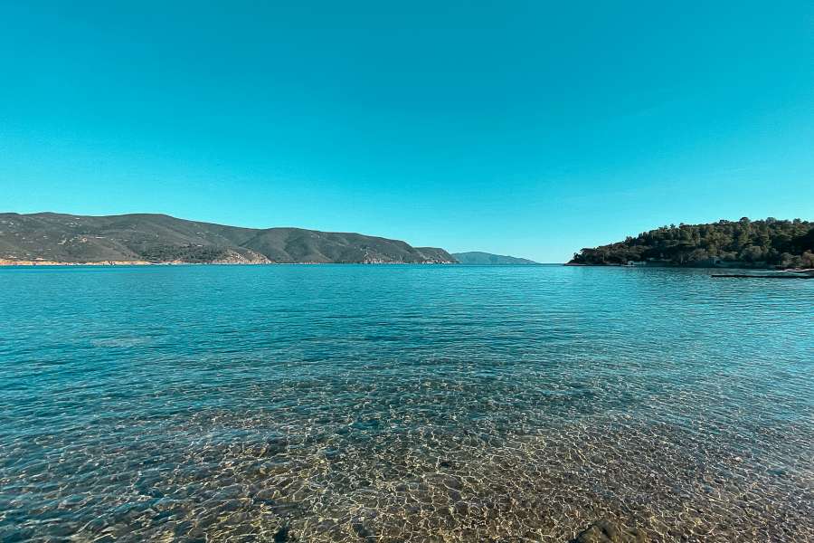 The beach of Galenzana The beach of Galenzana