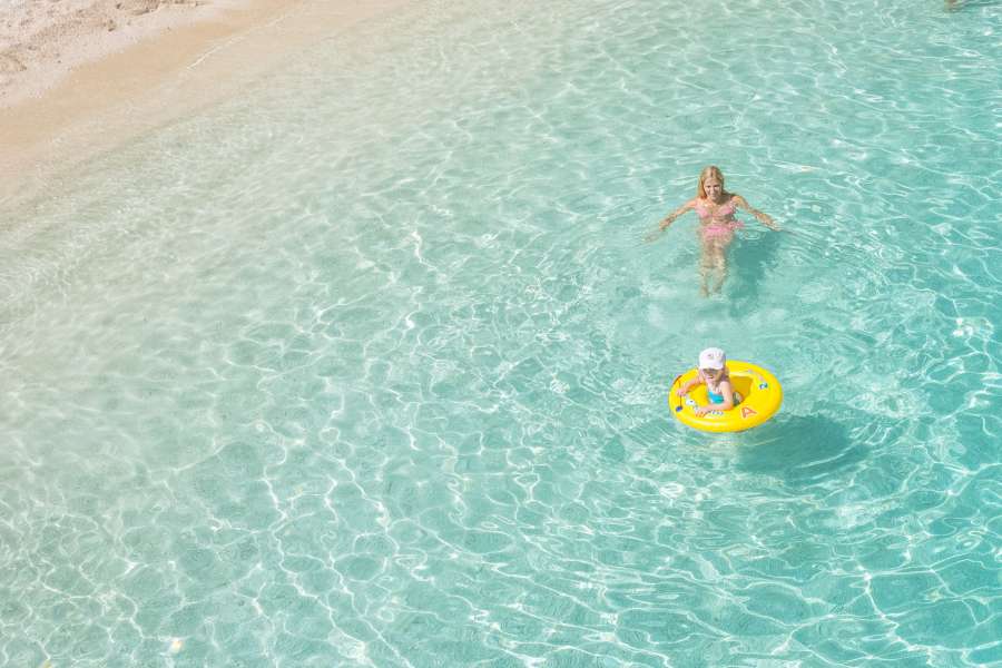 The beach of Marina di Campo  The beach of Marina di Campo